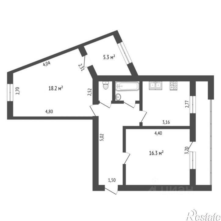 3-комн квартира улица Федюнинского, 11А,  д. 11А