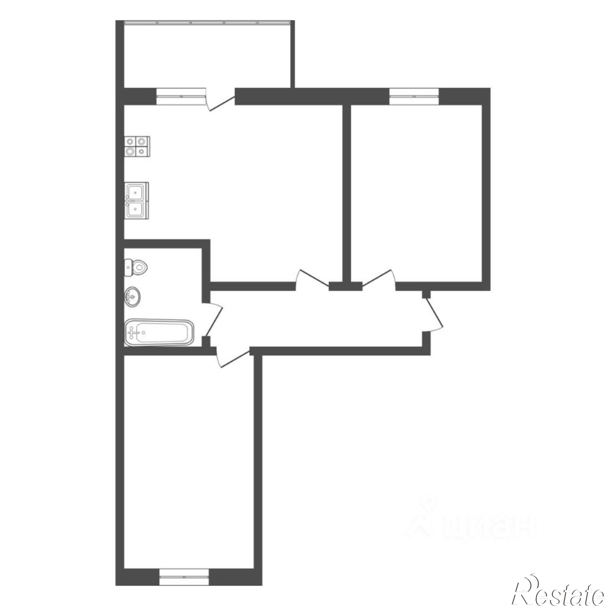 Купить квартиру за 7 800 000 рублей на улица Восстания, 19/3