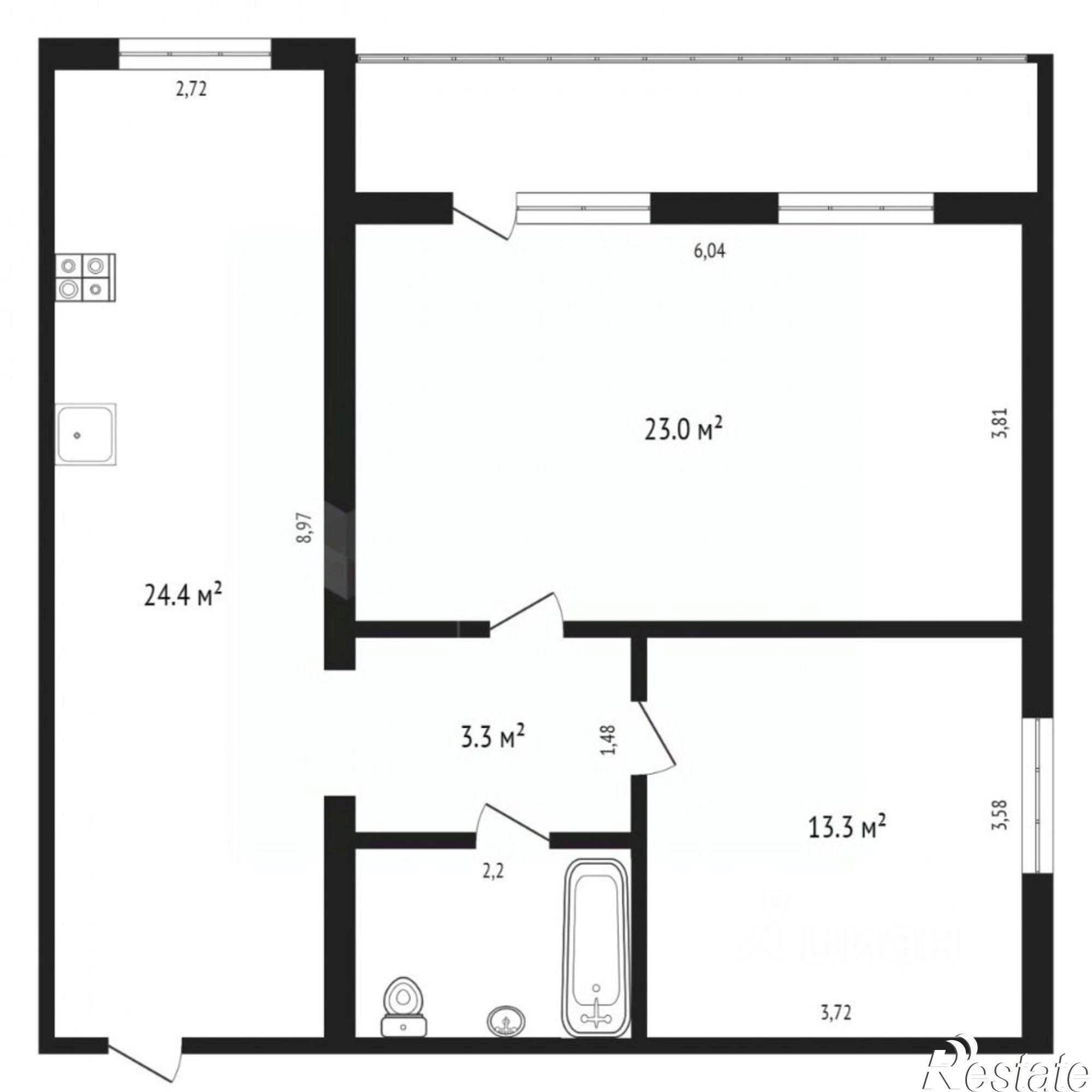 Купить квартиру за 6 990 000 рублей на улица Пермякова, 23 к1
