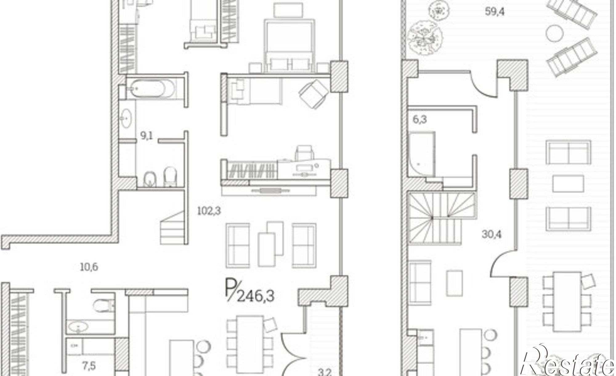 Купить квартиру за 58 640 000 рублей на ул Первомайская, 1А/2