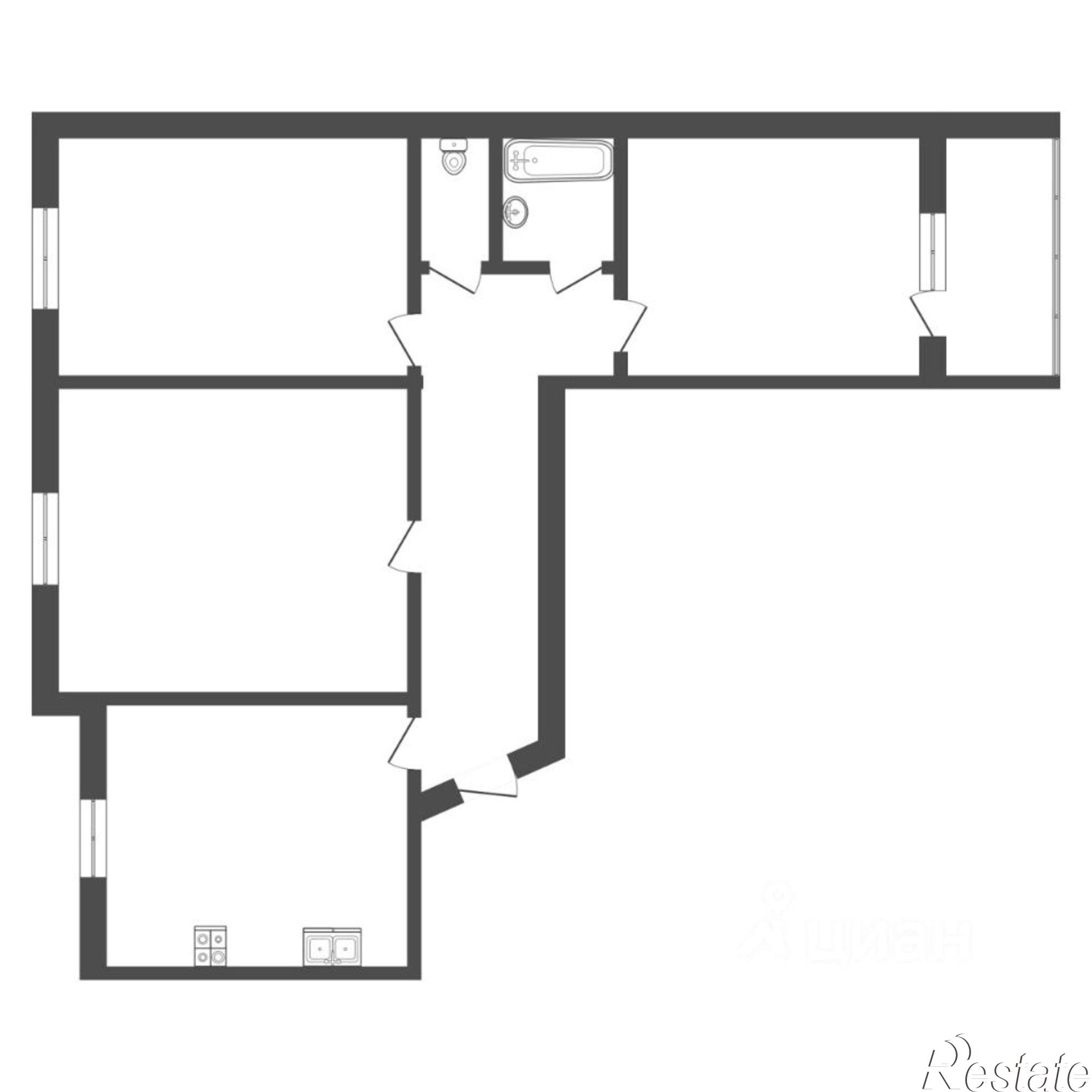 Купить квартиру за 5 500 000 рублей на ул Пермякова, 39