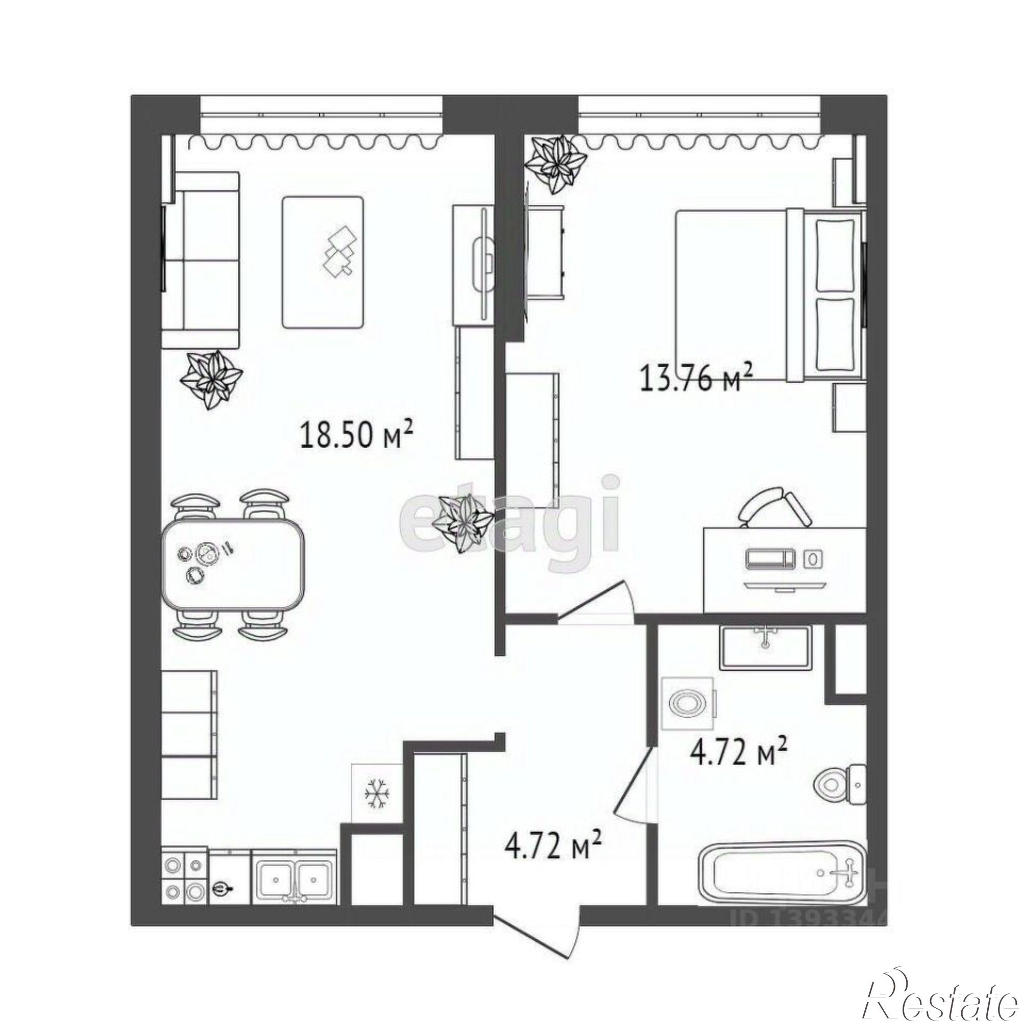 Купить квартиру за 6 200 000 рублей на улица Пожарных и спасателей, 14