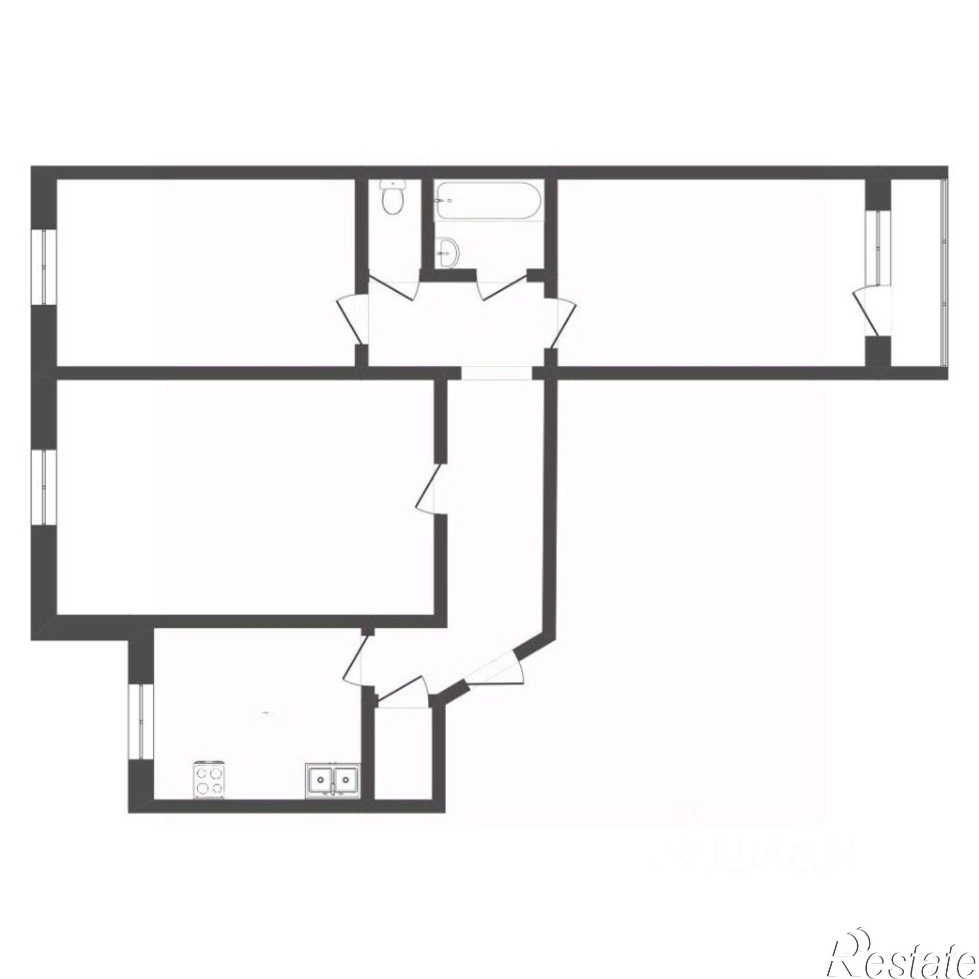 Купить квартиру за 6 500 000 рублей на ул Ставропольская, 2