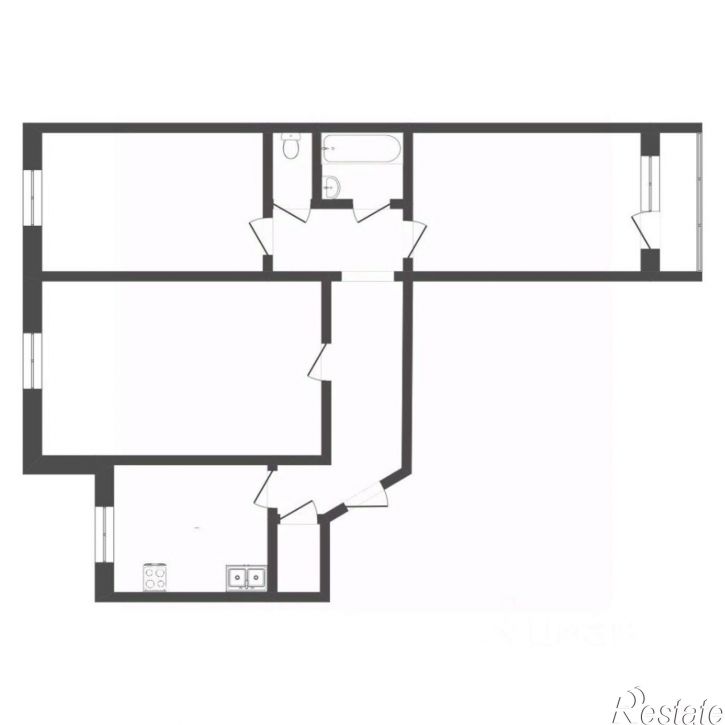 3-комн квартира ул Ставропольская, 2,  д. 2