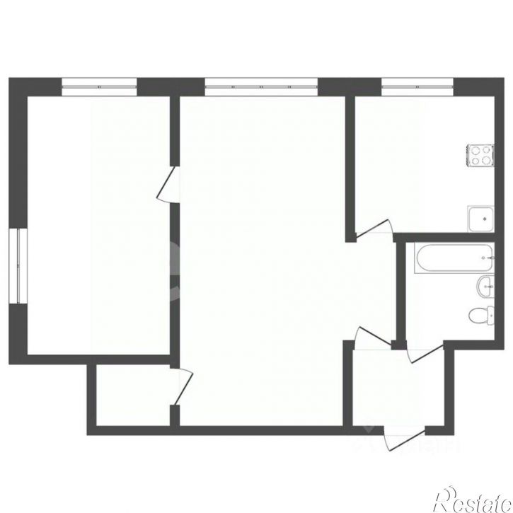 2-комн квартира улица Судостроителей, 31,  д. 31