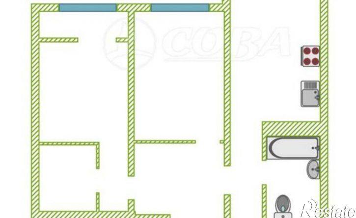 2-комн квартира ул Василия Подшибякина, 21,  д. 21