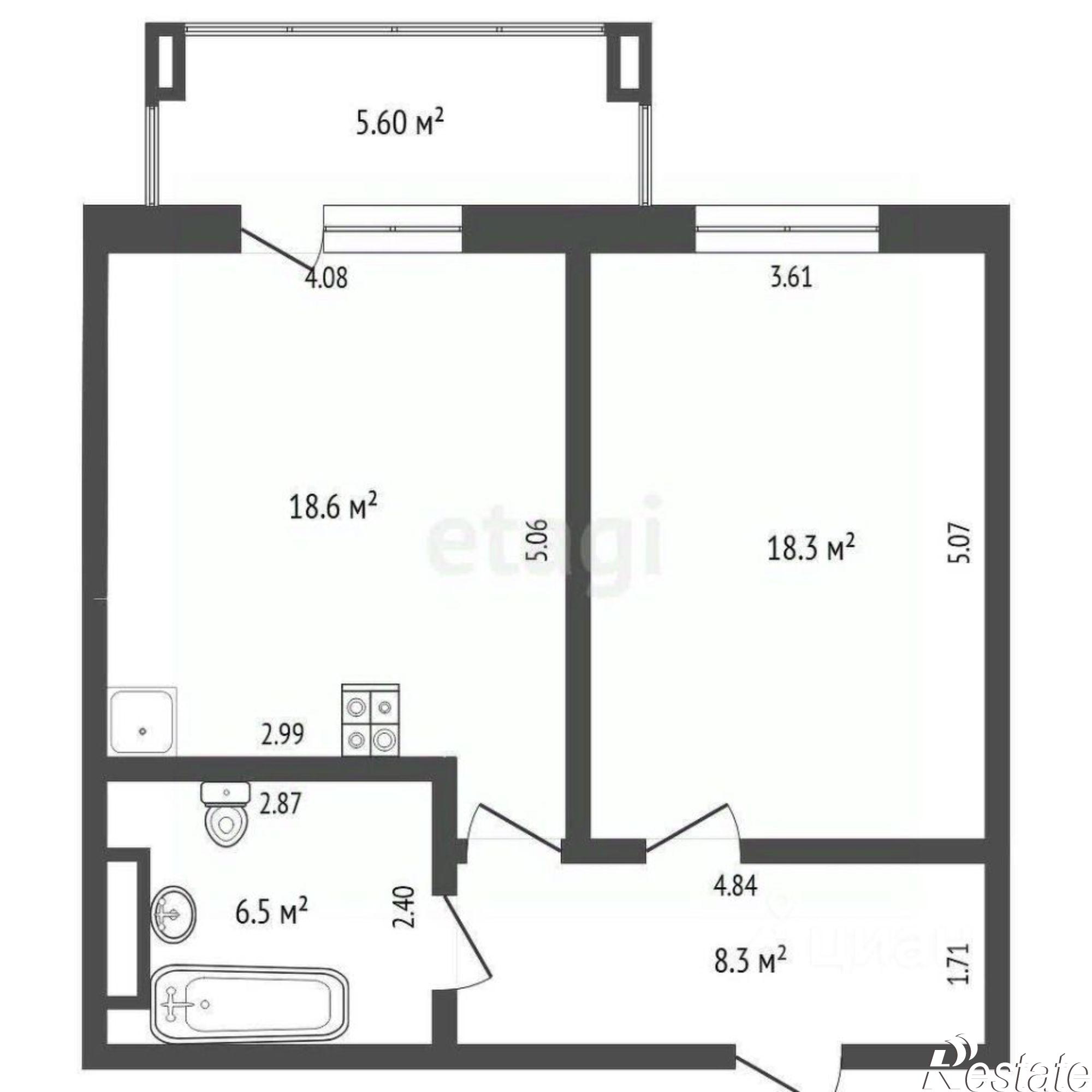 Купить квартиру за 5 900 000 рублей на Московский тракт, 179 к2