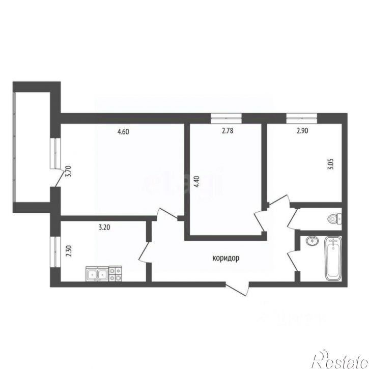 3-комн квартира ул Садовая, 117,  д. 117