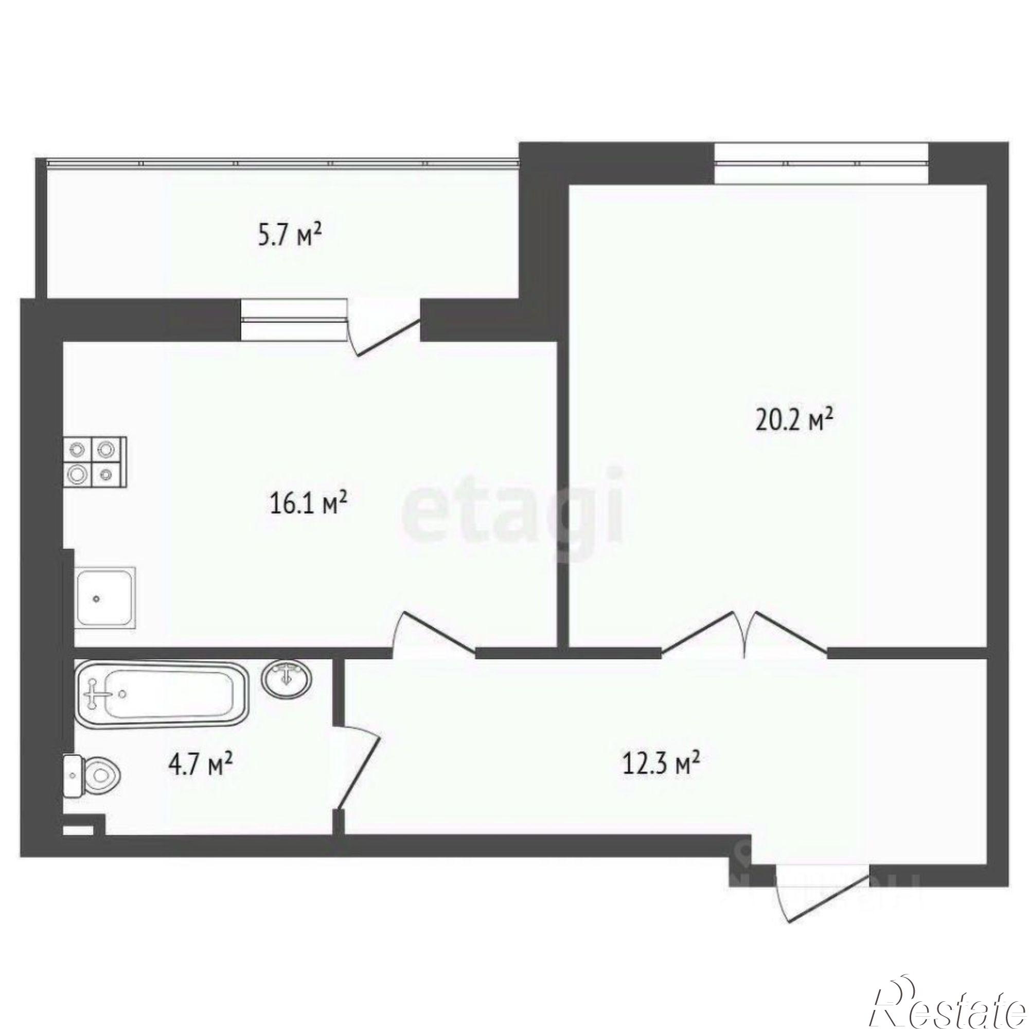 Купить квартиру за 6 990 000 рублей на ул 50 лет Октября, 75 4