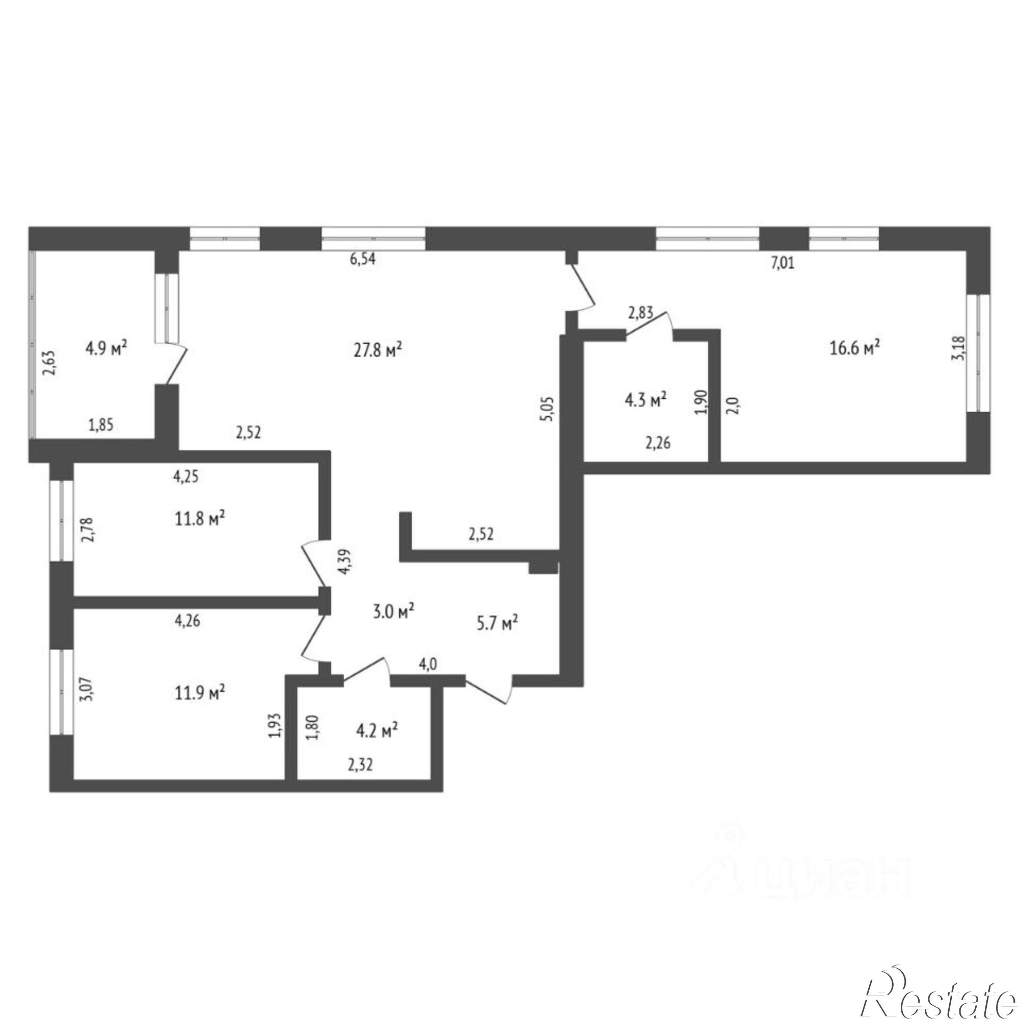 Купить квартиру за 11 500 000 рублей на улица Братьев Бондаревых, 5