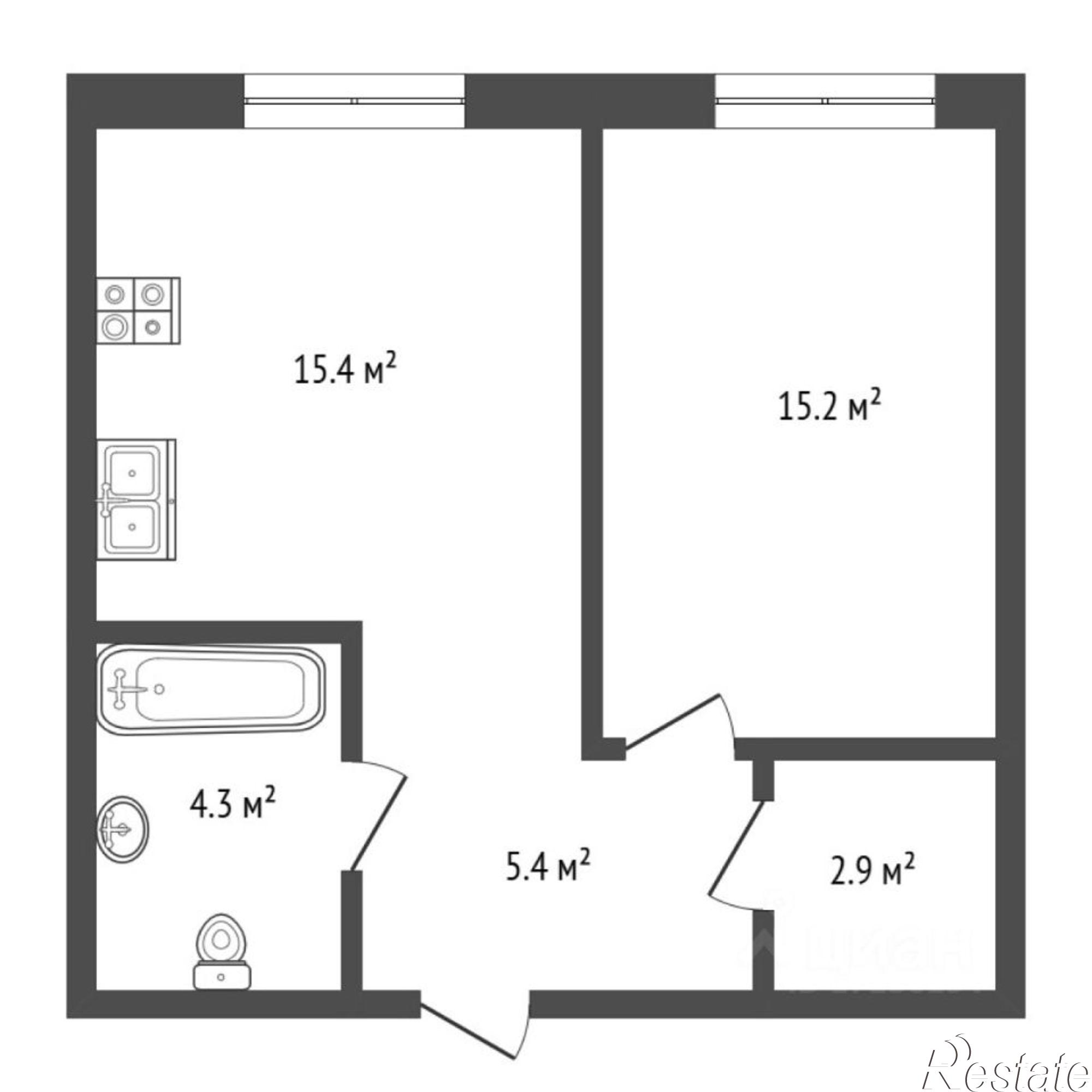 Купить квартиру за 6 230 000 рублей на Новгородская улица, 20