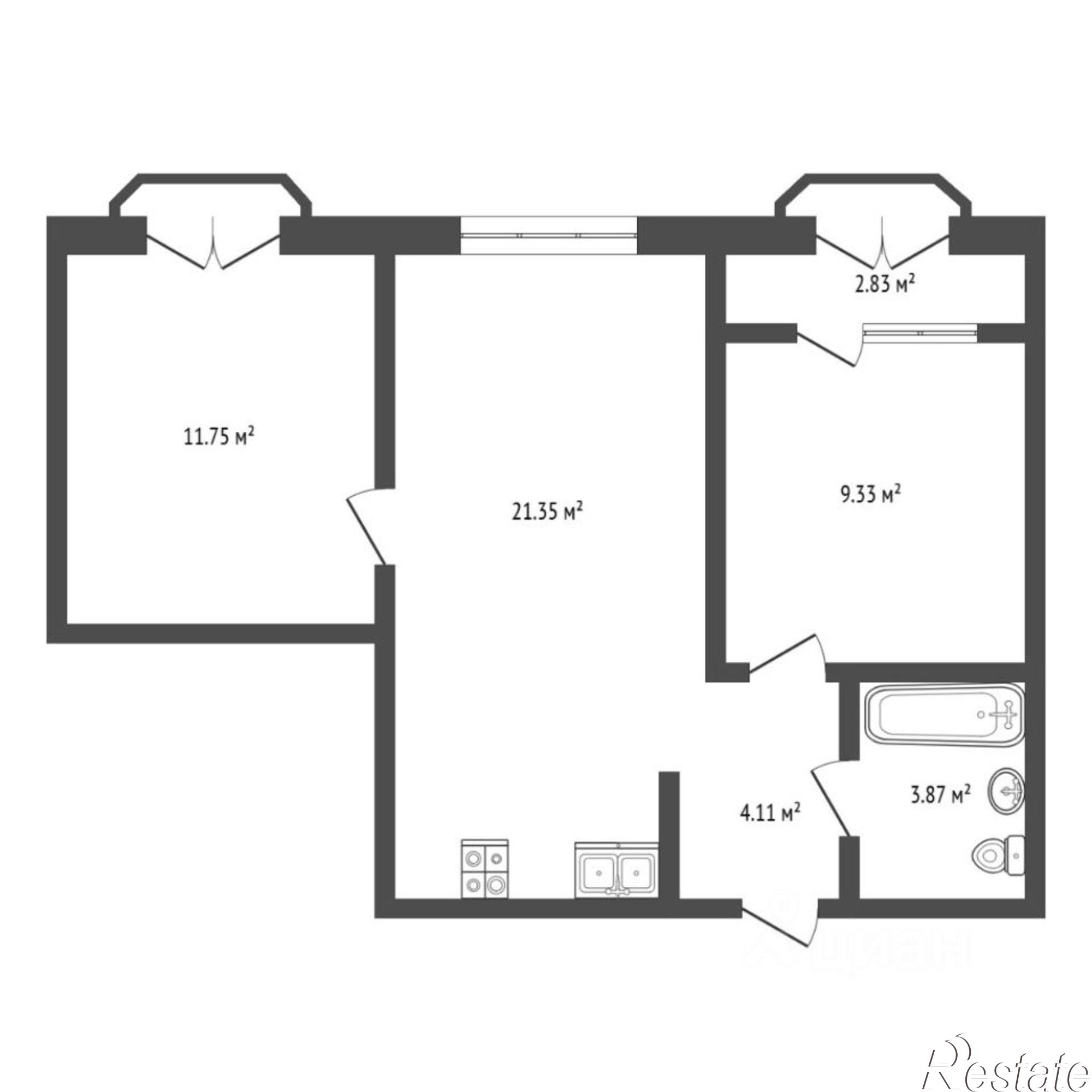 Купить квартиру за 7 700 000 рублей на ул Фармана Салманова, д 1