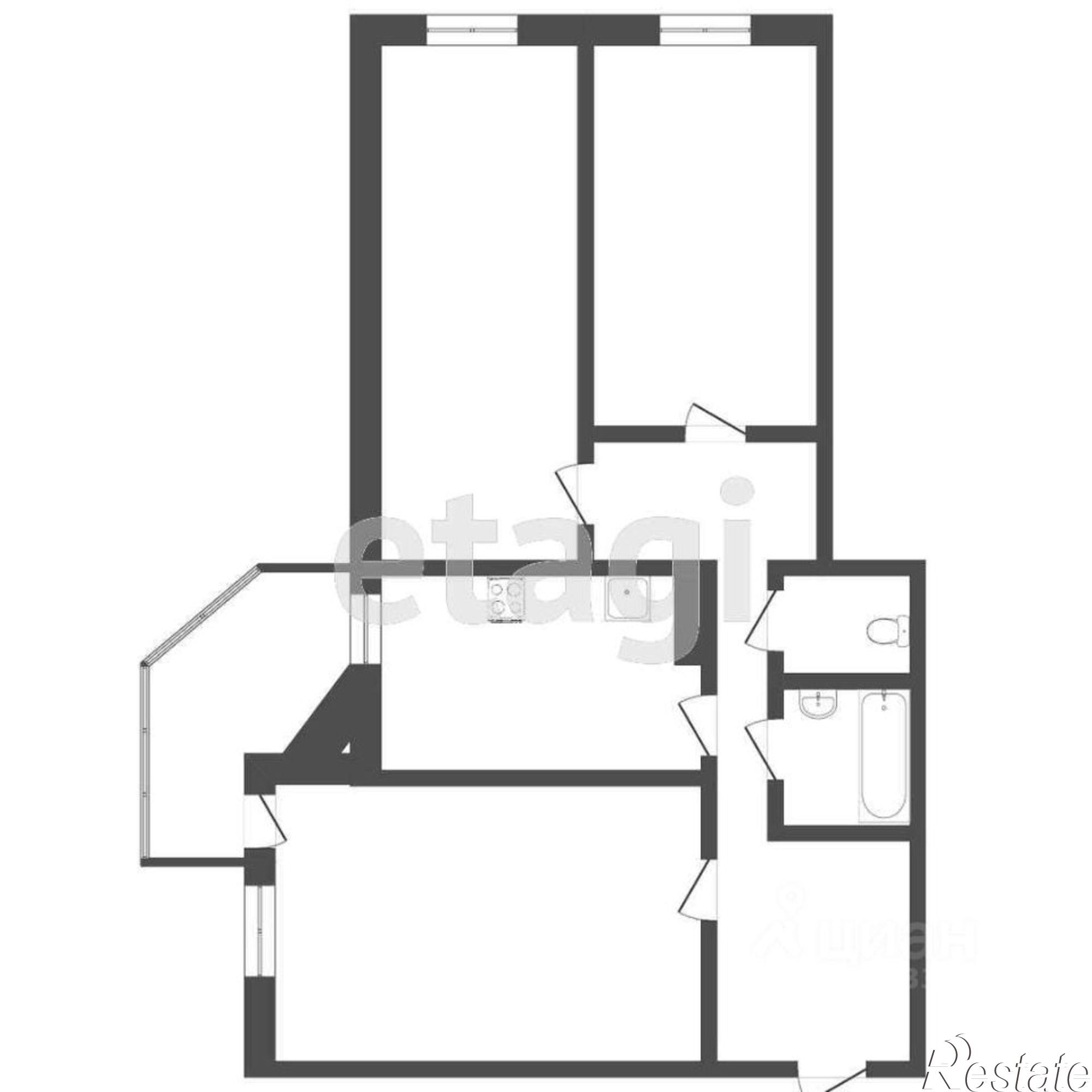 Купить квартиру за 6 300 000 рублей на улица Николая Чаплина, 126