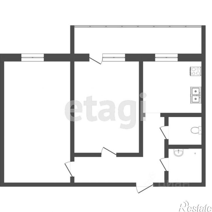 2-комн квартира ул Щербакова, 142,  д. 142