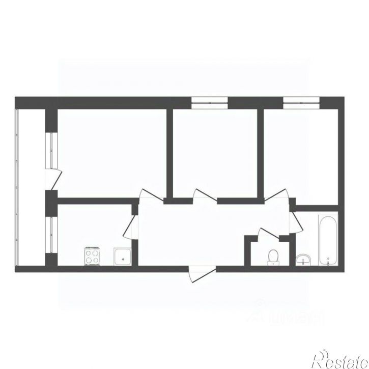 3-комн квартира Школьная улица, 16,  д. 16