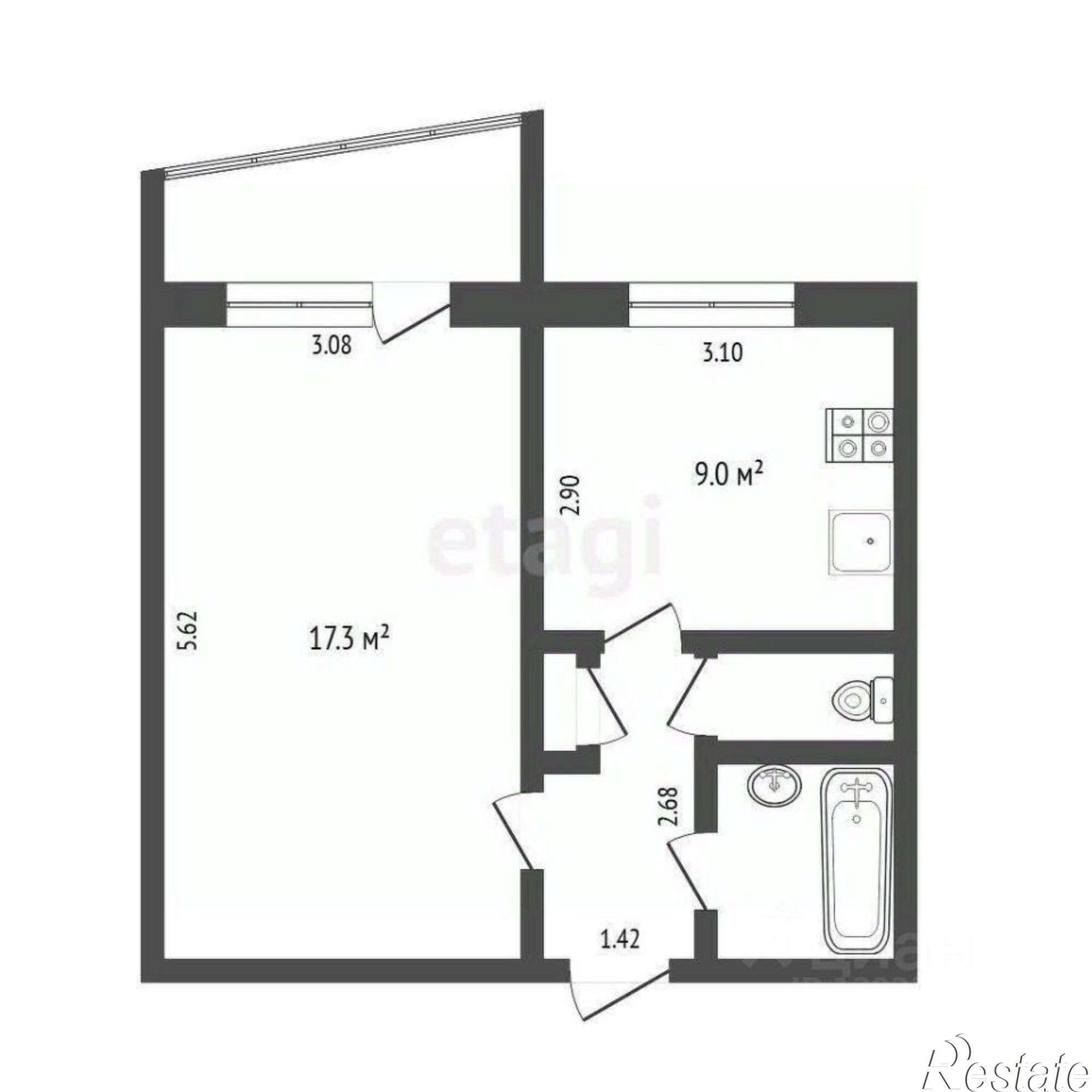 Купить квартиру за 4 200 000 рублей на улица Моторостроителей, 7