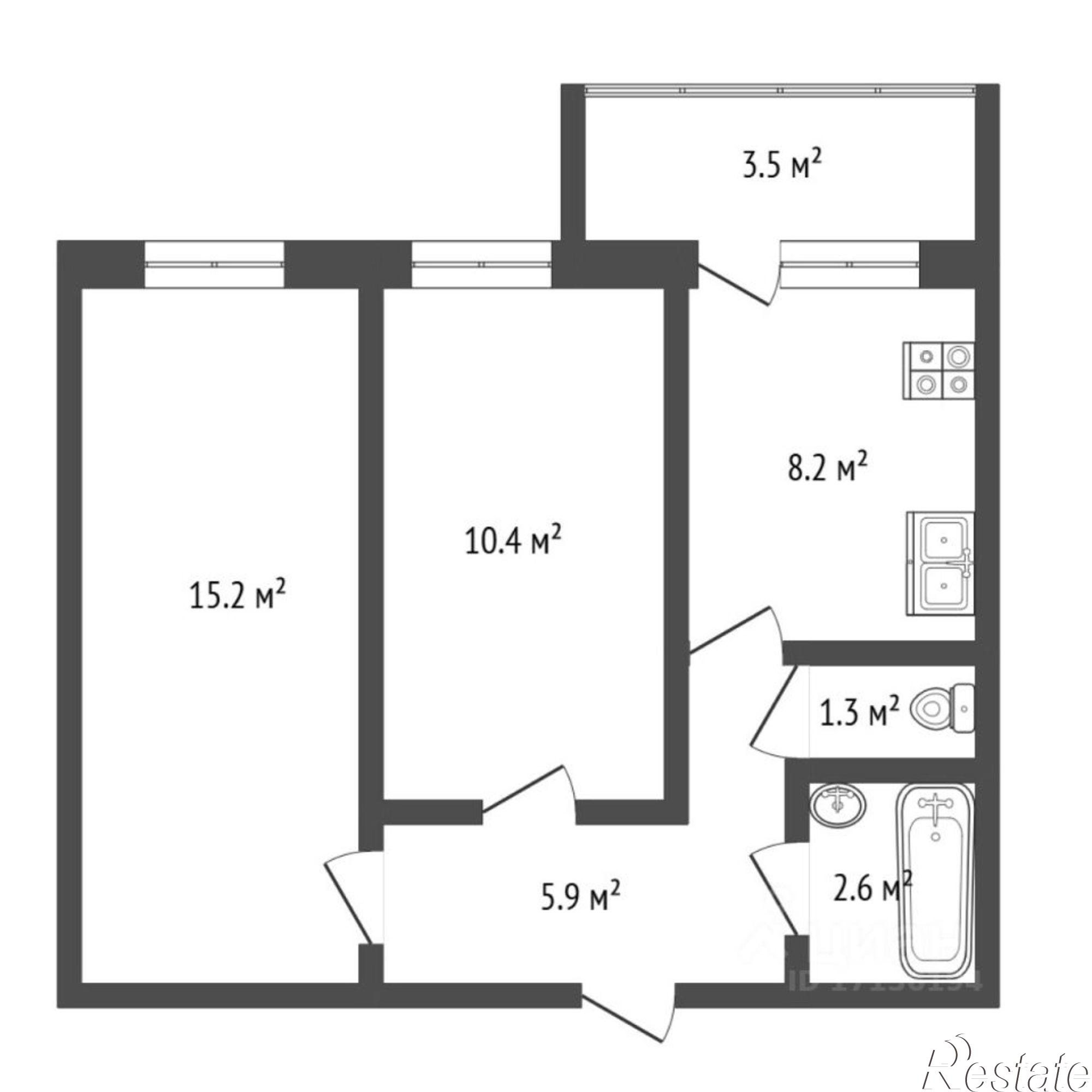 Купить квартиру за 4 850 000 рублей на улица Голышева, 2