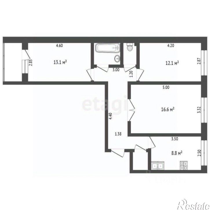 3-комн квартира улица Домостроителей, 6,  д. 6