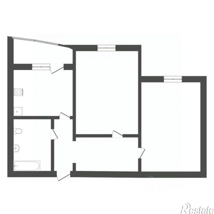 2-комн квартира улица Федюнинского, 54,  д. 54