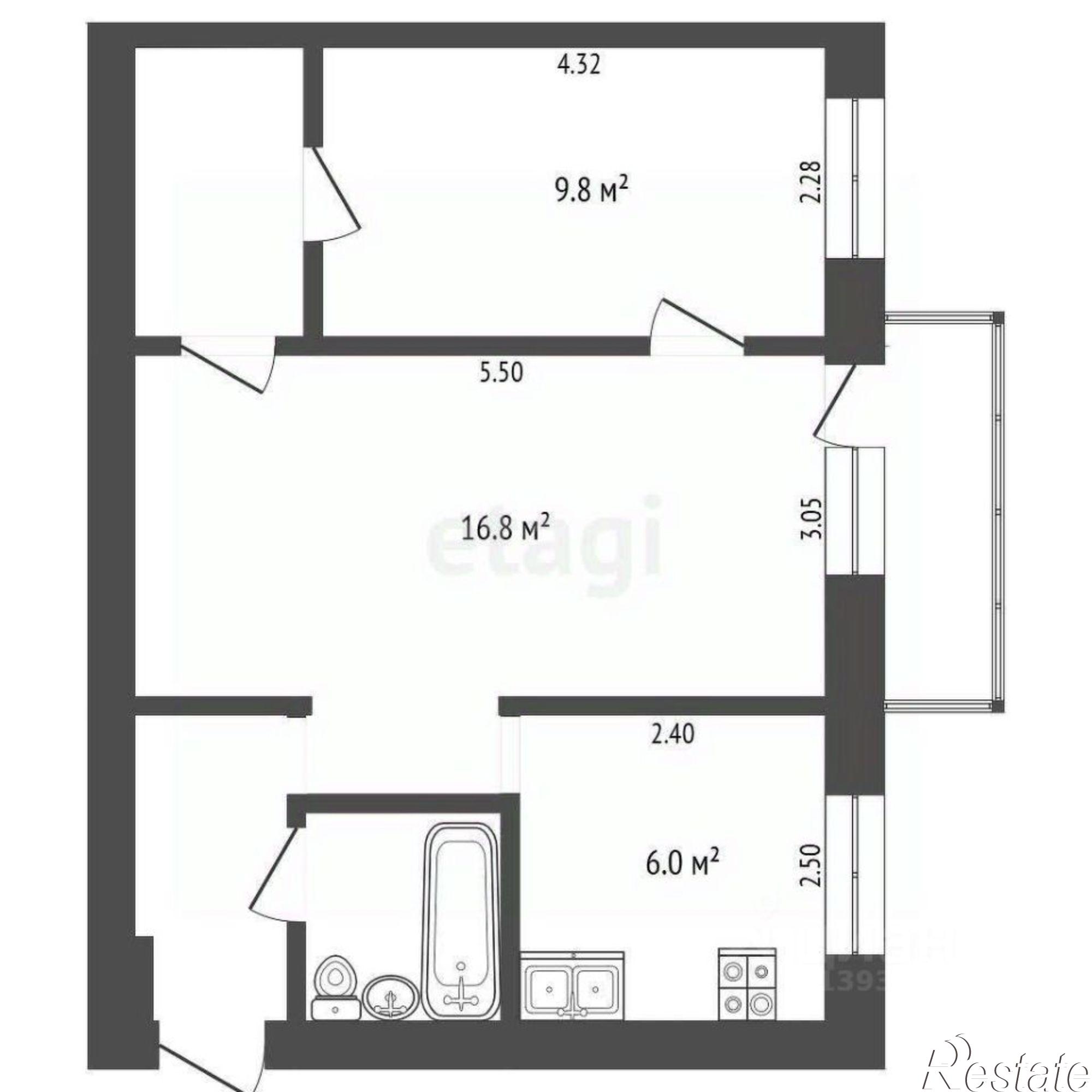 Купить квартиру за 3 950 000 рублей на Жигулёвская улица, 1