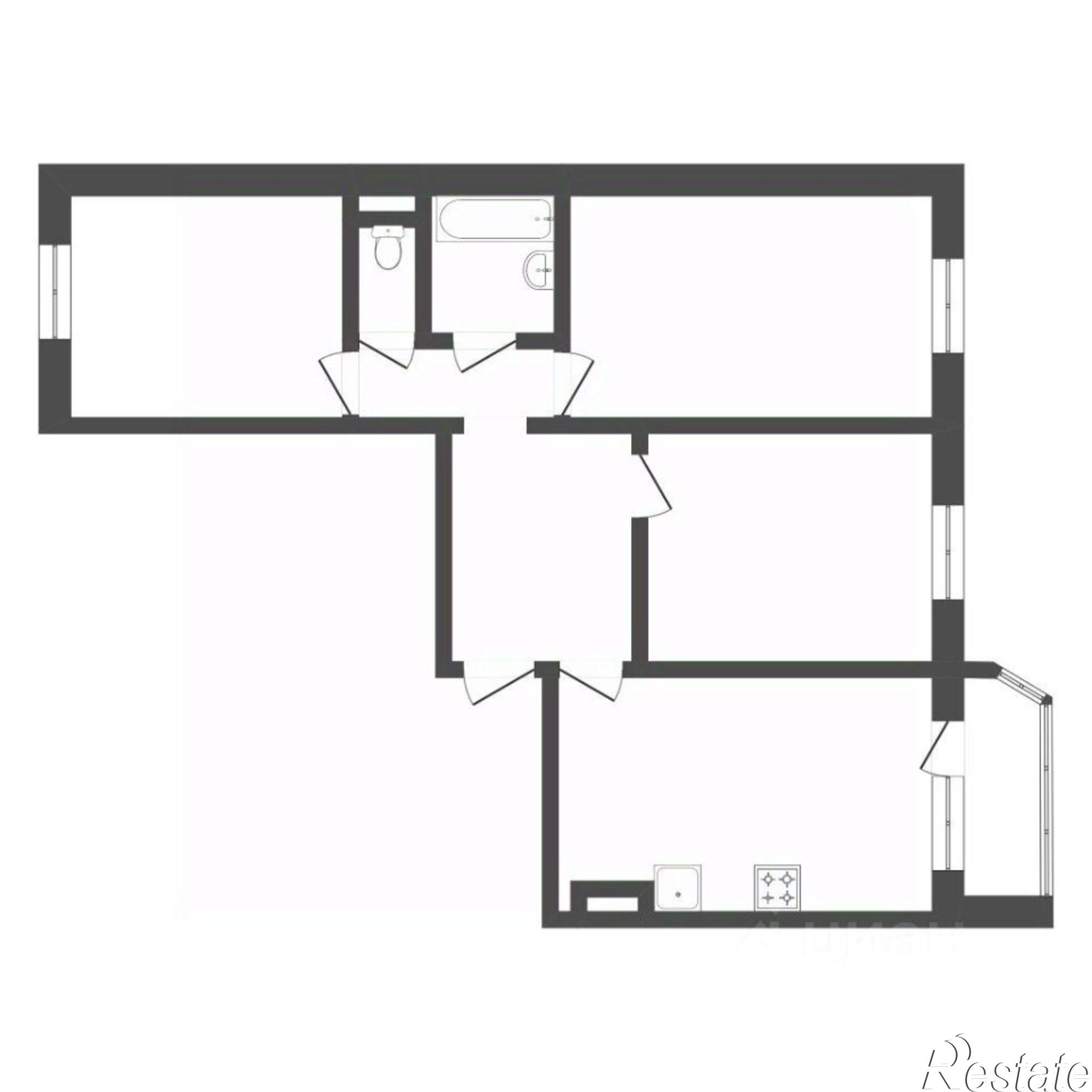 Купить квартиру за 8 200 000 рублей на ул Московский тракт, 154 1