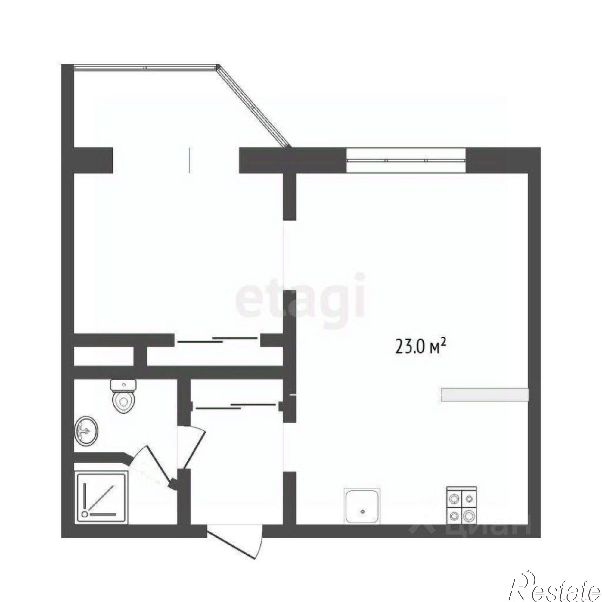 Купить квартиру за 5 600 000 рублей на Арктическая улица, 1 к1