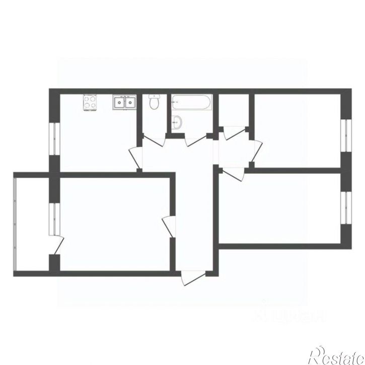 3-комн квартира Ставропольская улица, 11А,  д. 11А