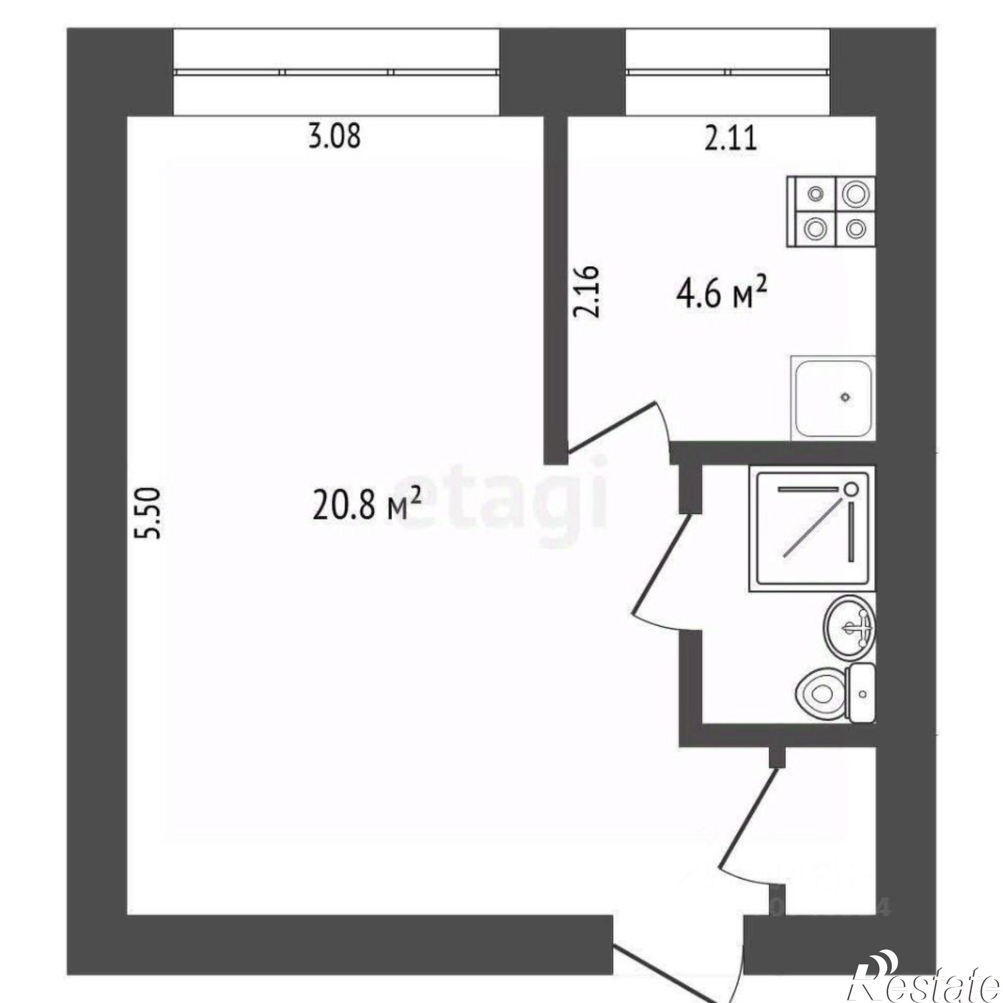 Купить квартиру за 3 390 000 рублей на Военная улица, 15