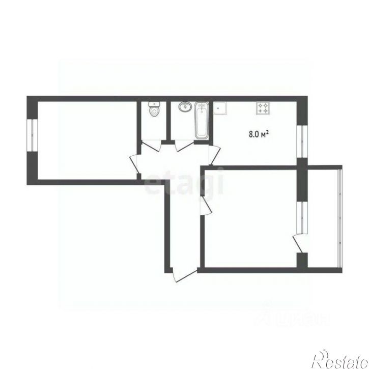 2-комн квартира Московский тракт, 177,  д. 177