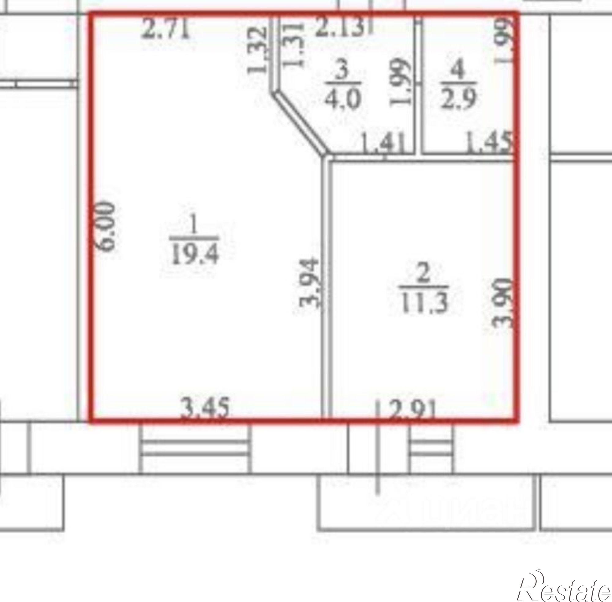 Купить квартиру за 7 100 000 рублей на улица Клары Цеткин, 61