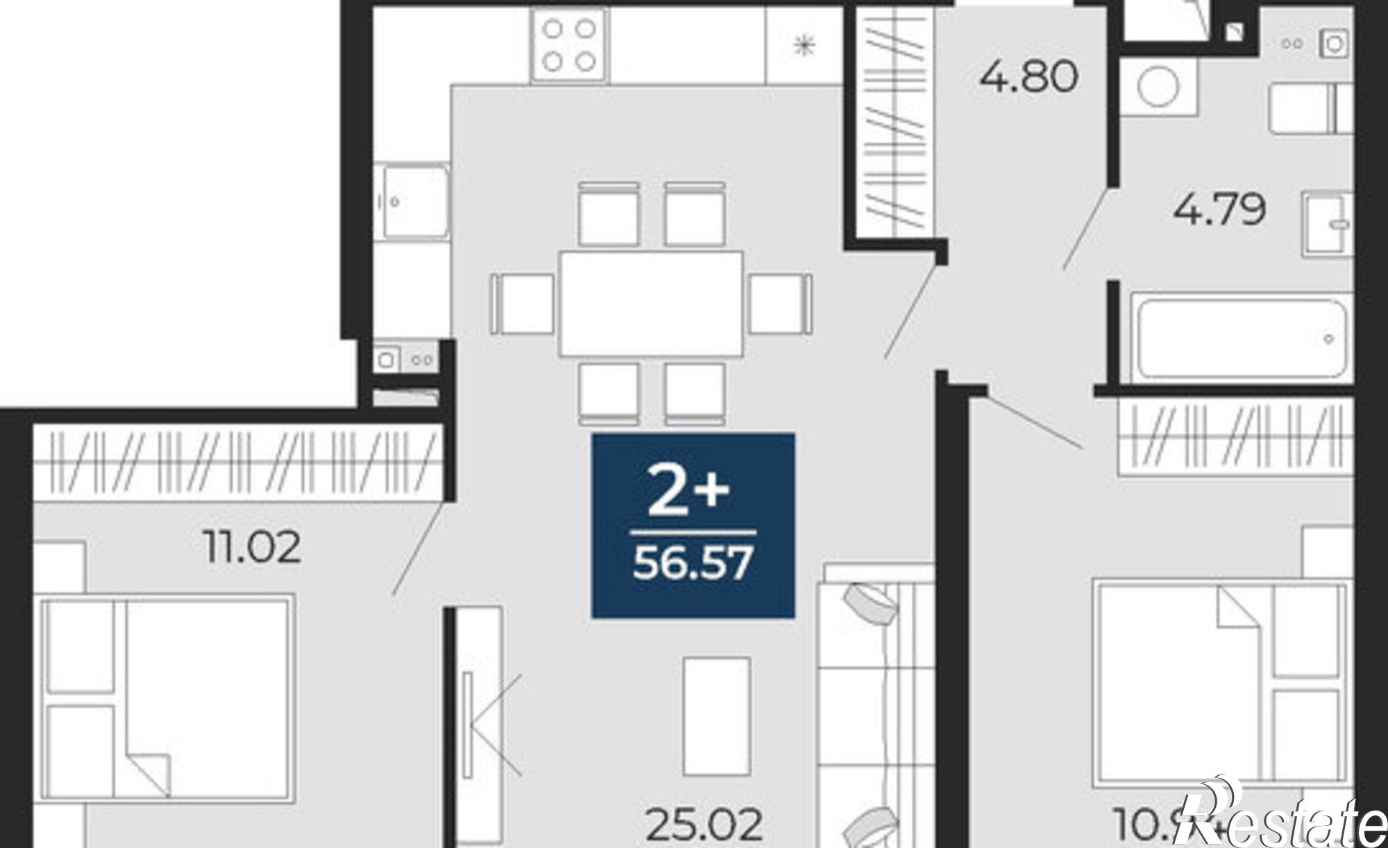 Купить квартиру за 8 180 000 рублей на улица Фармана Салманова, 17