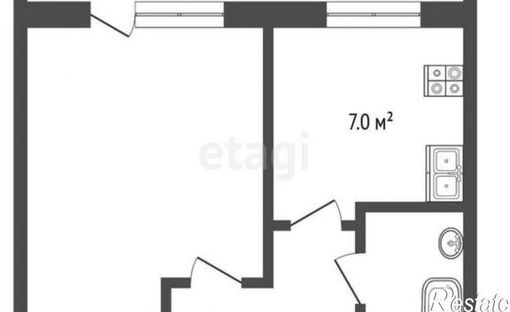 1-комн квартира улица Судостроителей, 32,  д. 32
