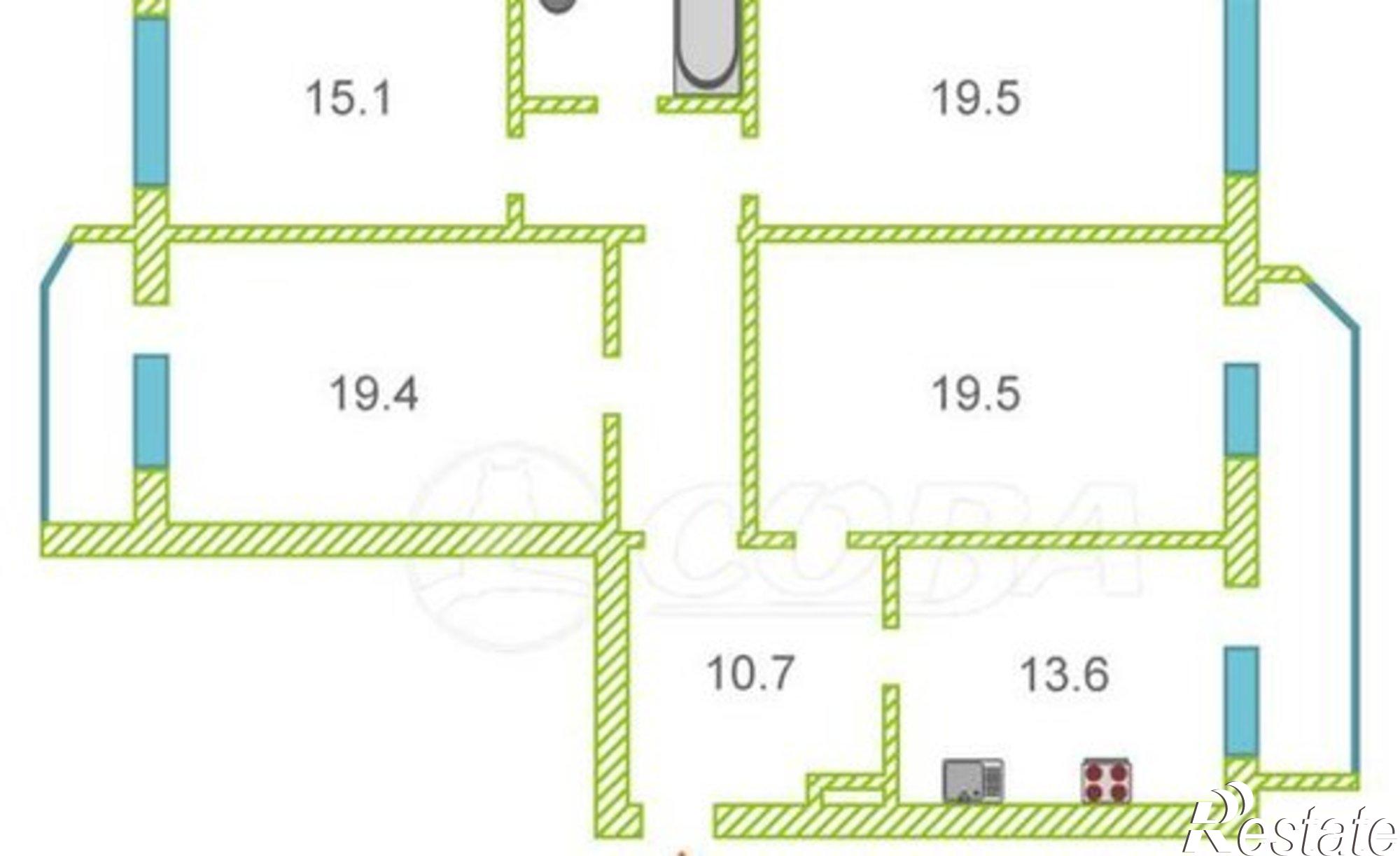 Купить квартиру за 8 500 000 рублей на Московский тракт, 135 к2