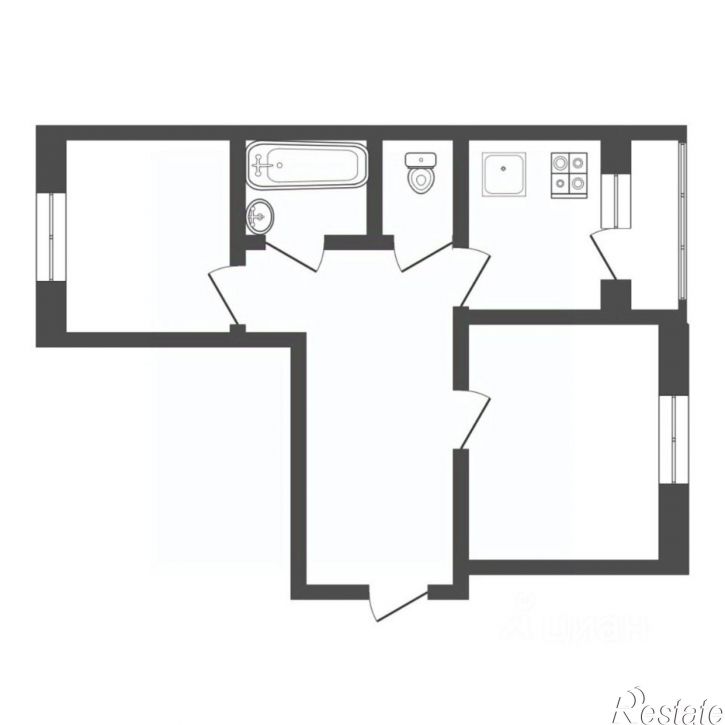 2-комн квартира Станционная улица, 16Б,  д. 16Б