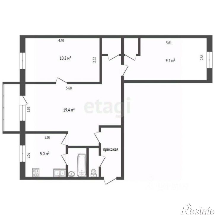 3-комн квартира Ямская улица, 87,  д. 87