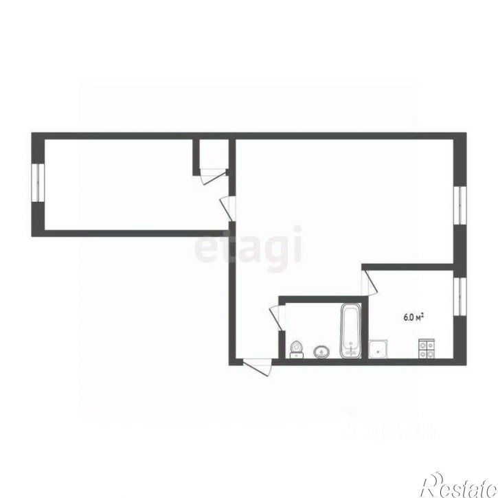 2-комн квартира Мельзаводская улица, 54,  д. 54