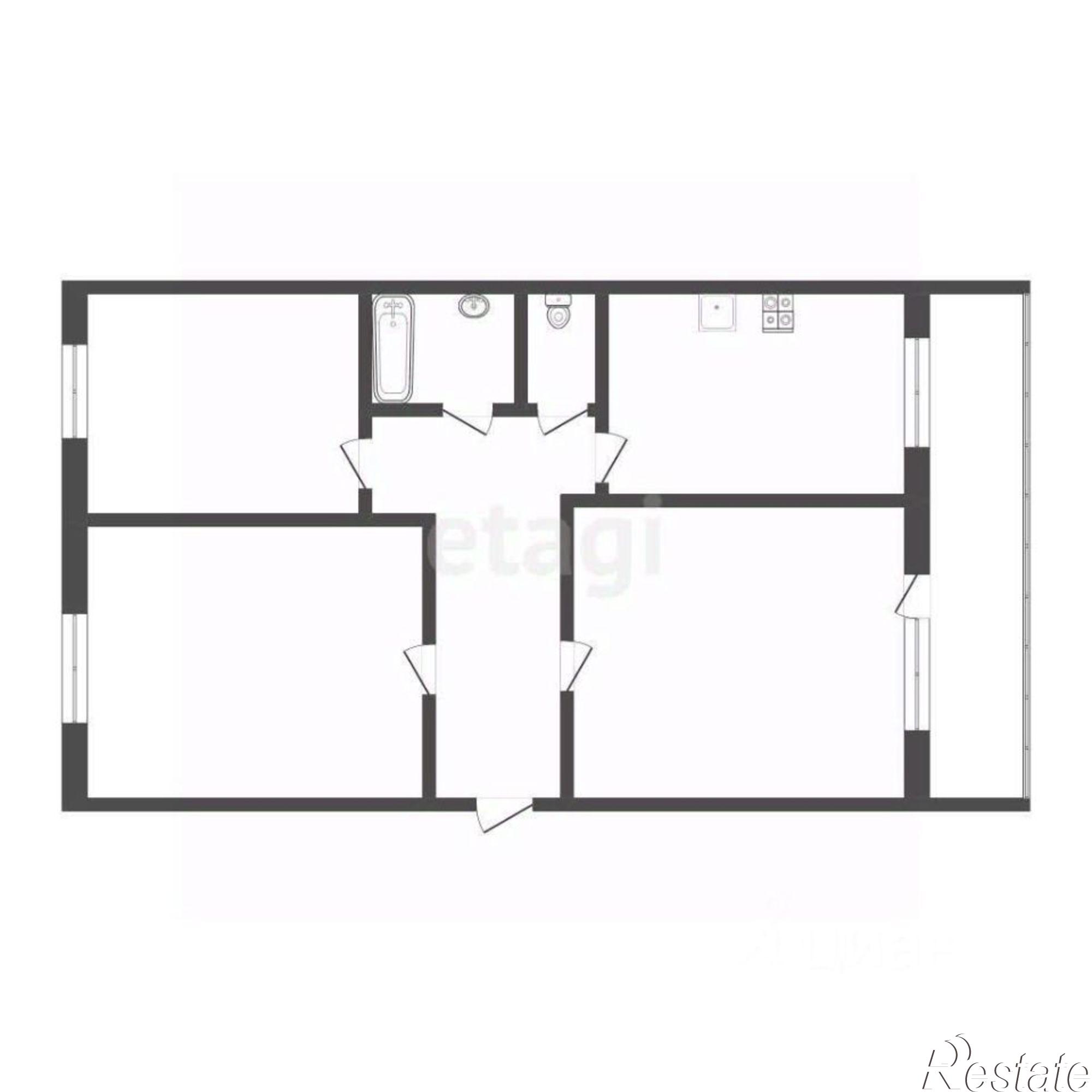 Купить квартиру за 4 300 000 рублей на ул Коммунаров, 19