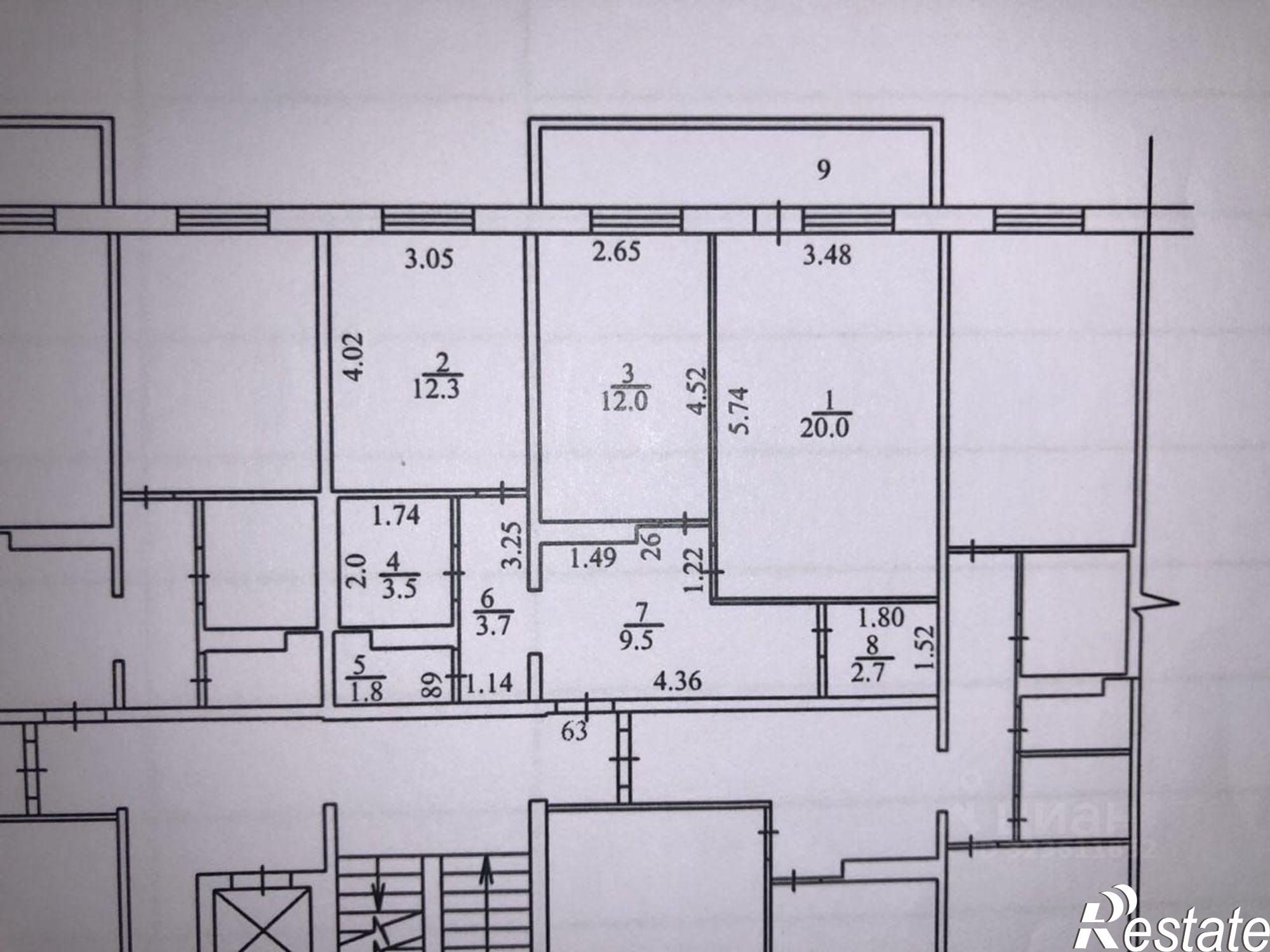 Купить квартиру за 7 300 000 рублей на Уральская улица, 51