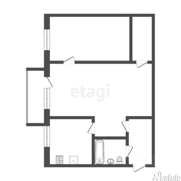 2-комн квартира улица Максима Горького, 31,  д. 31