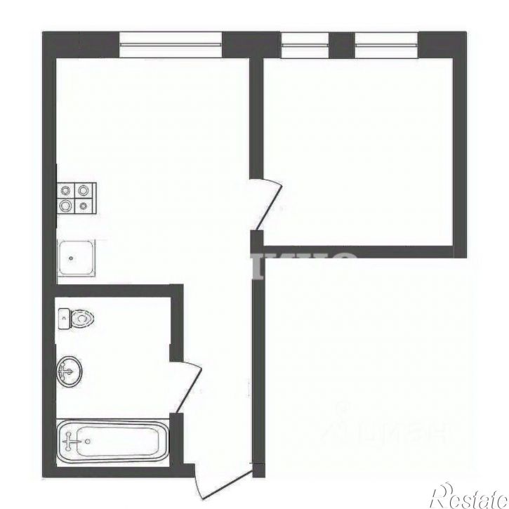 1-комн квартира улица Первооткрывателей, 2,  д. 2