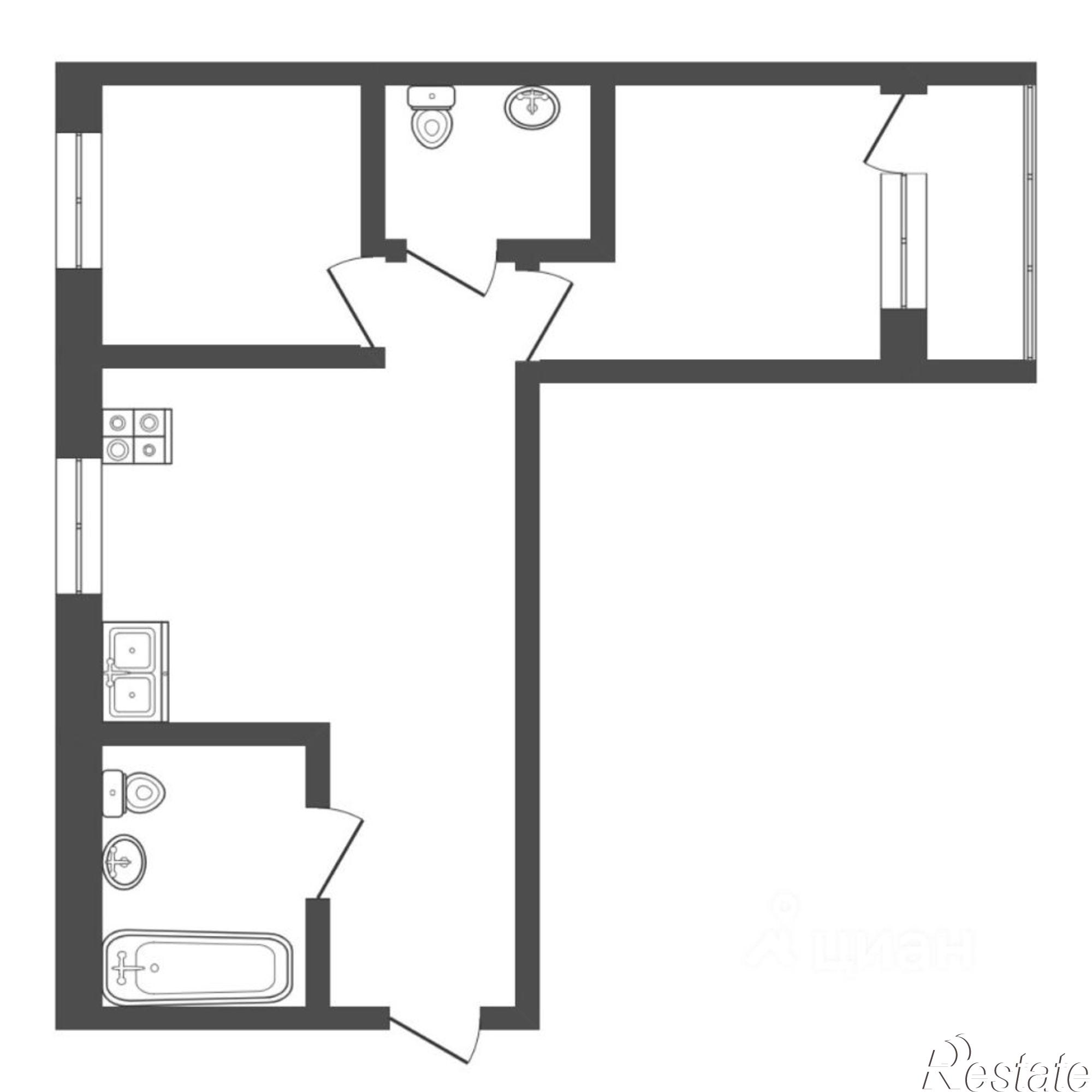 Купить квартиру за 6 100 000 рублей на ул Республики, 164