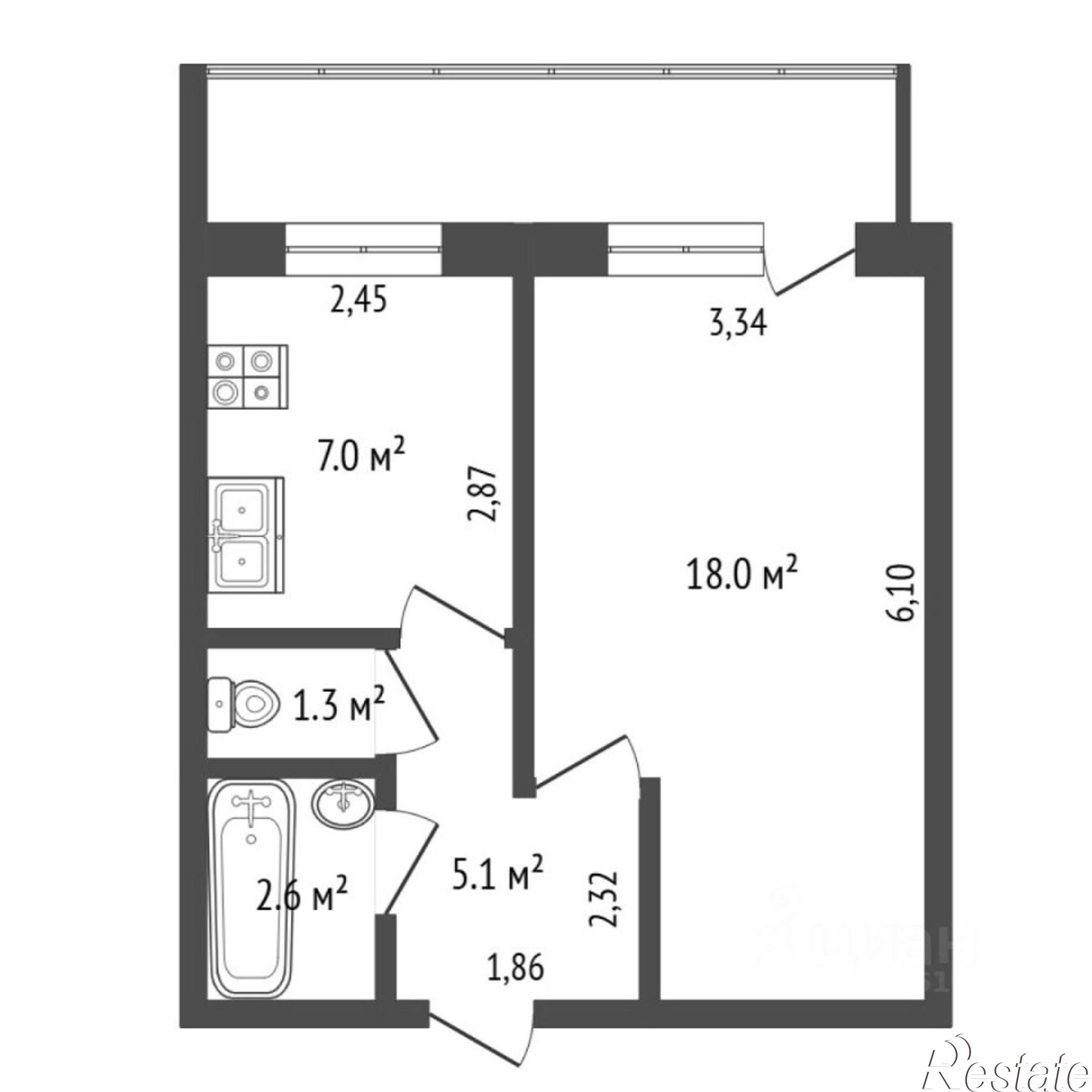 Купить квартиру за 3 650 000 рублей на улица Клары Цеткин, 21