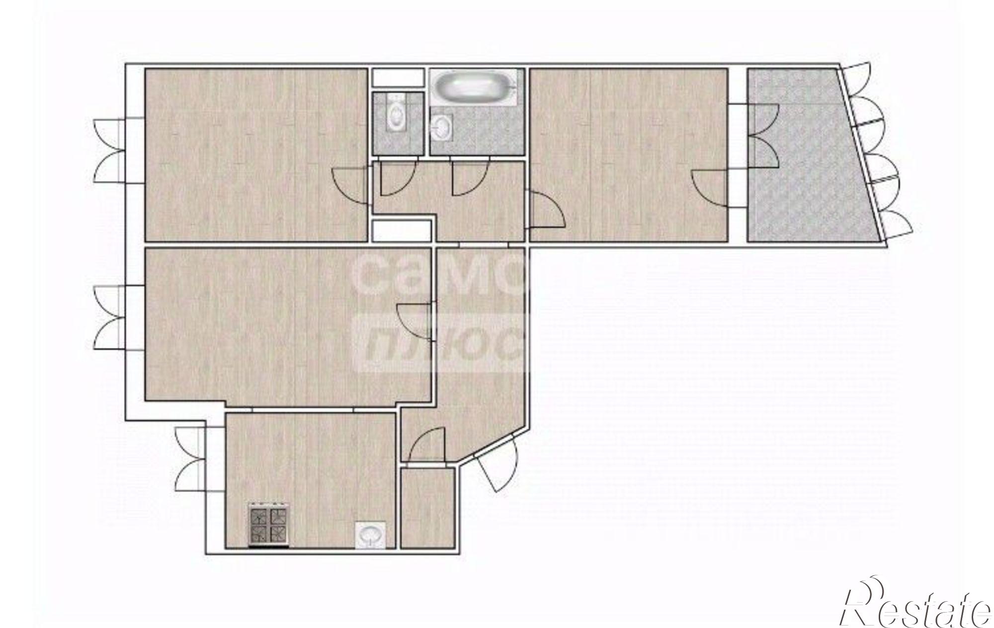 Купить квартиру за 7 490 000 рублей на Широтная улица, 53