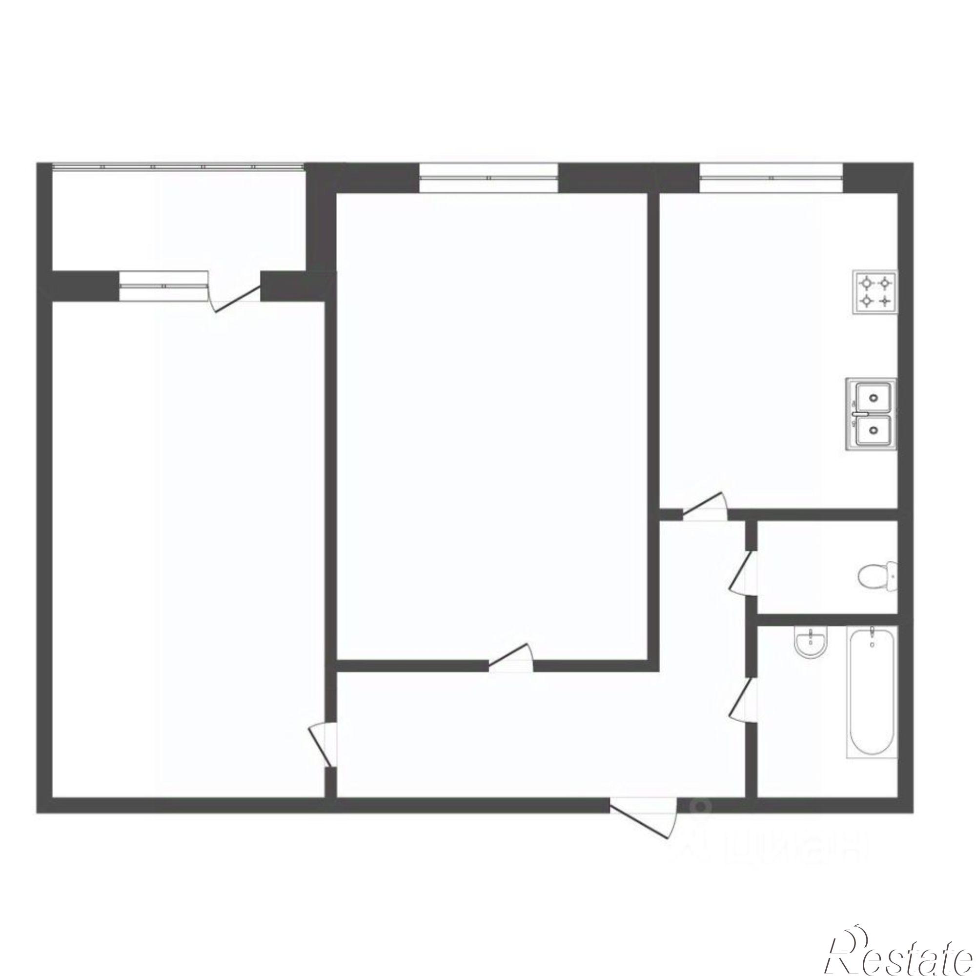 Купить квартиру за 5 000 000 рублей на Локомотивная улица, 79