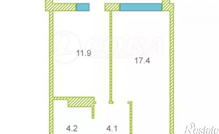 1-комн квартира улица Чернышевского, 2Б к2,  д. 2Б к2