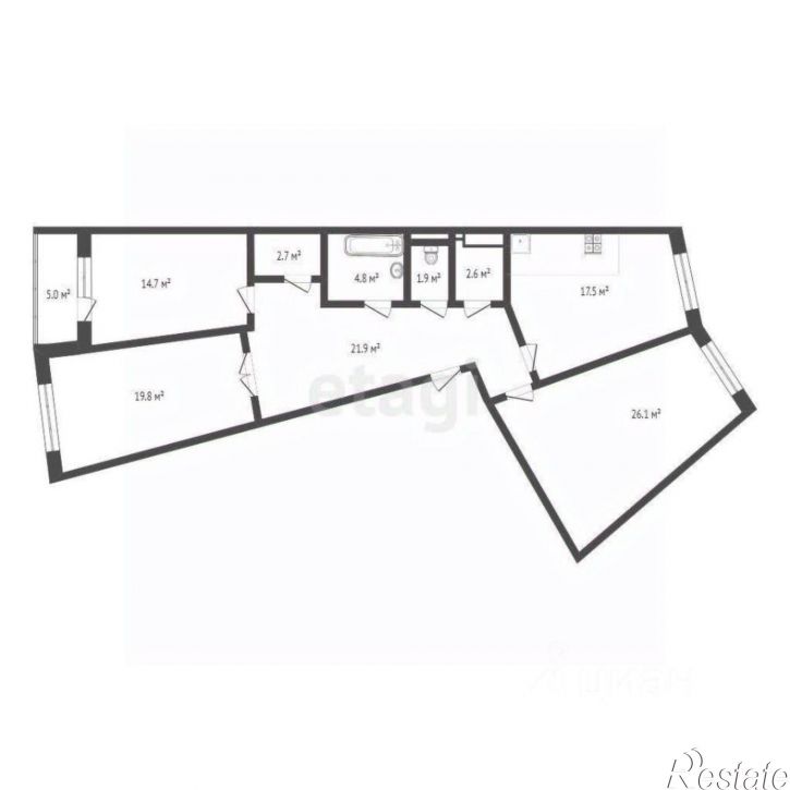 3-комн квартира ул Минская, 7/1,  д. 7/1