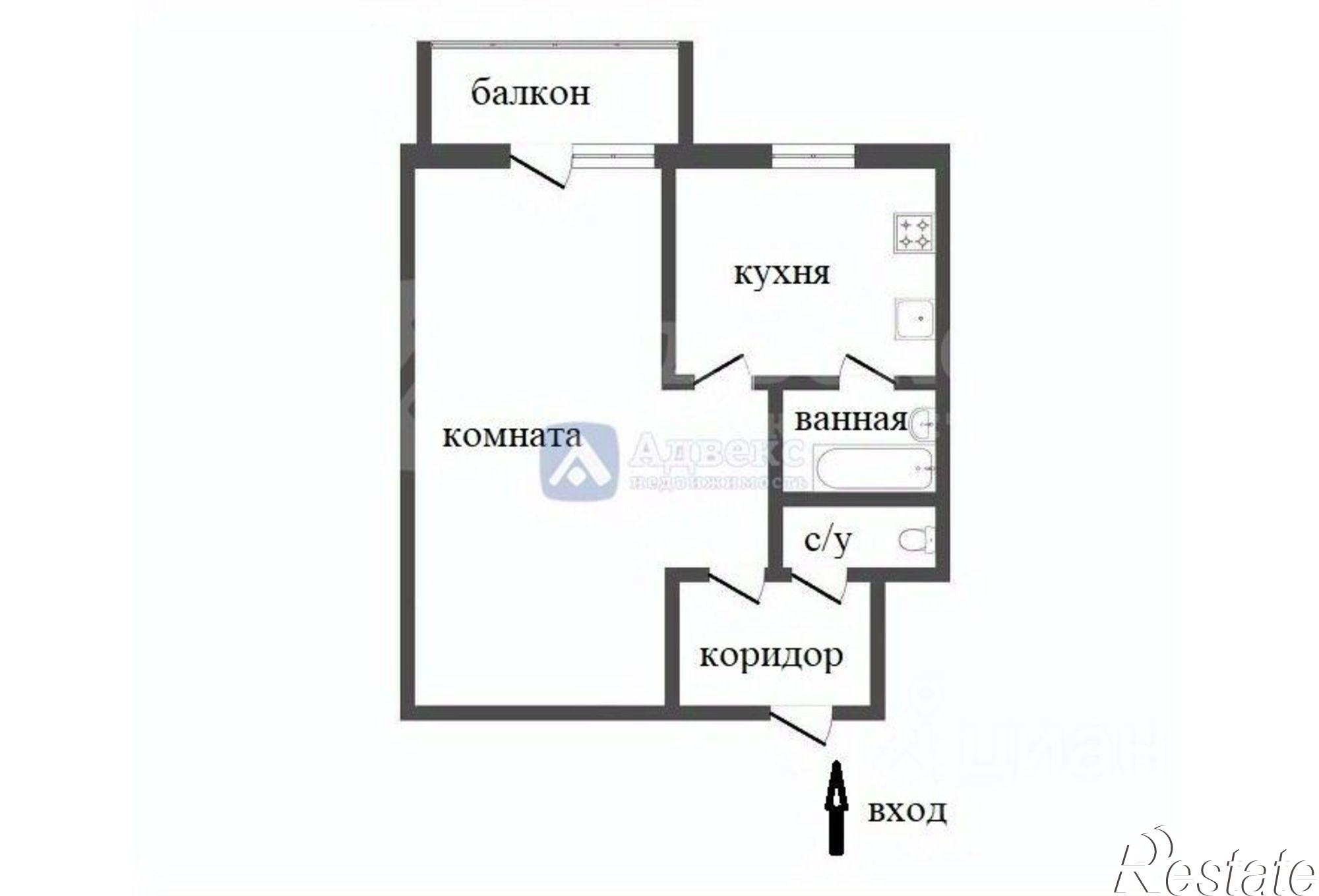 Купить квартиру за 2 990 000 рублей на улица Республики, 156
