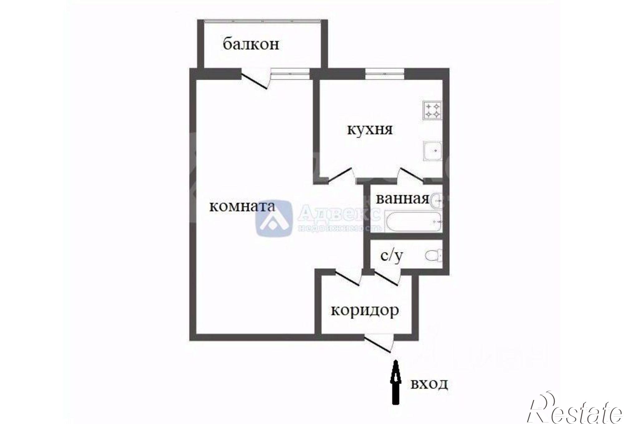 Купить квартиру за 2 990 000 рублей на улица Республики, 156