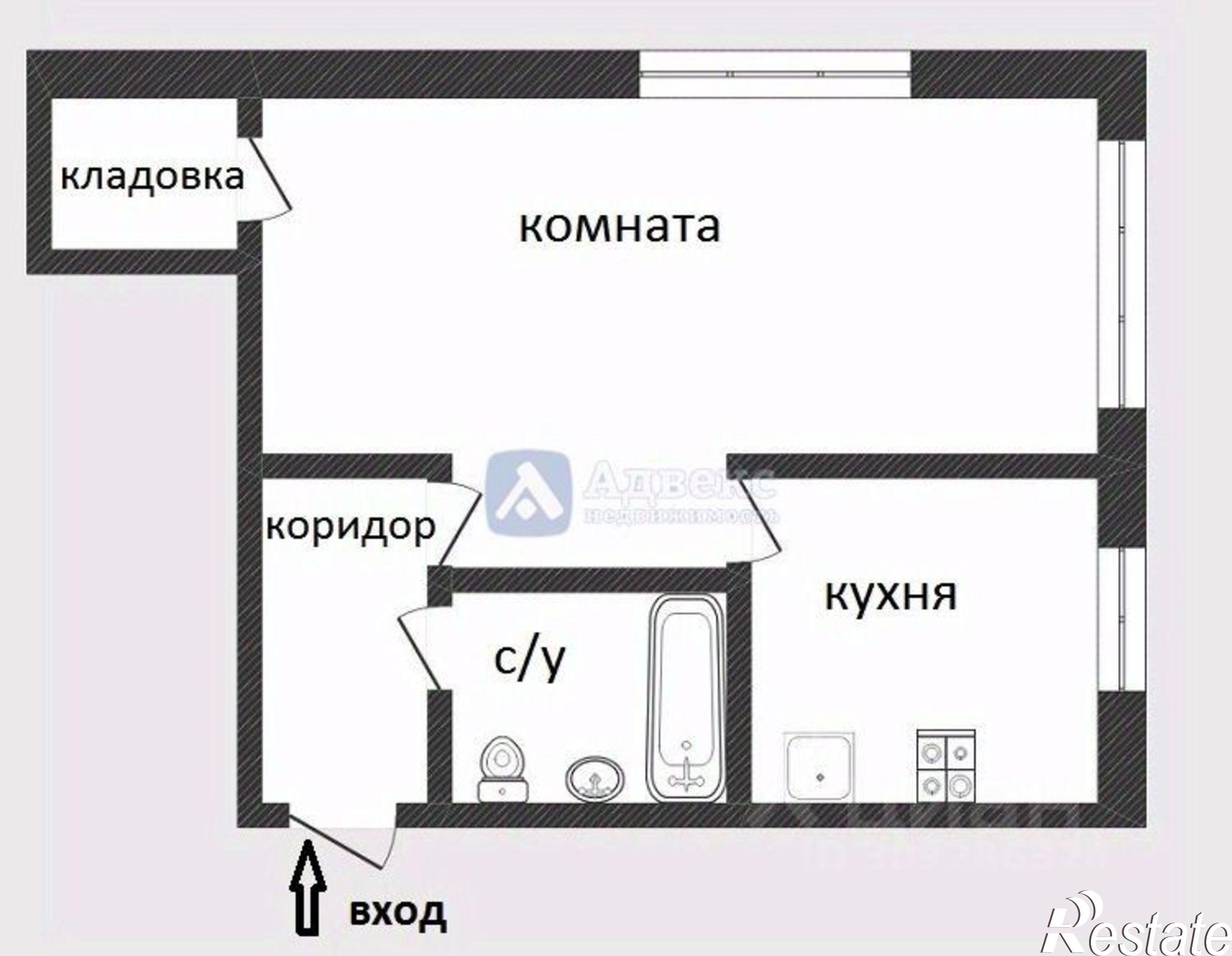 Купить квартиру за 2 900 000 рублей на ул Рижская, 55