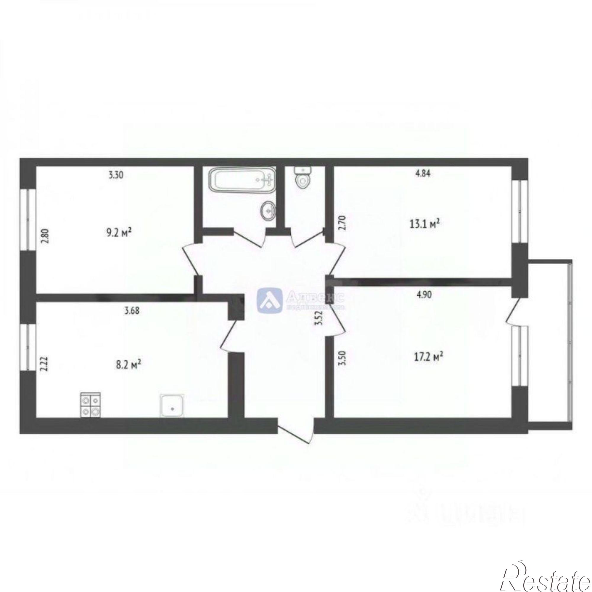 Купить квартиру за 5 600 000 рублей на Московский тракт, 173